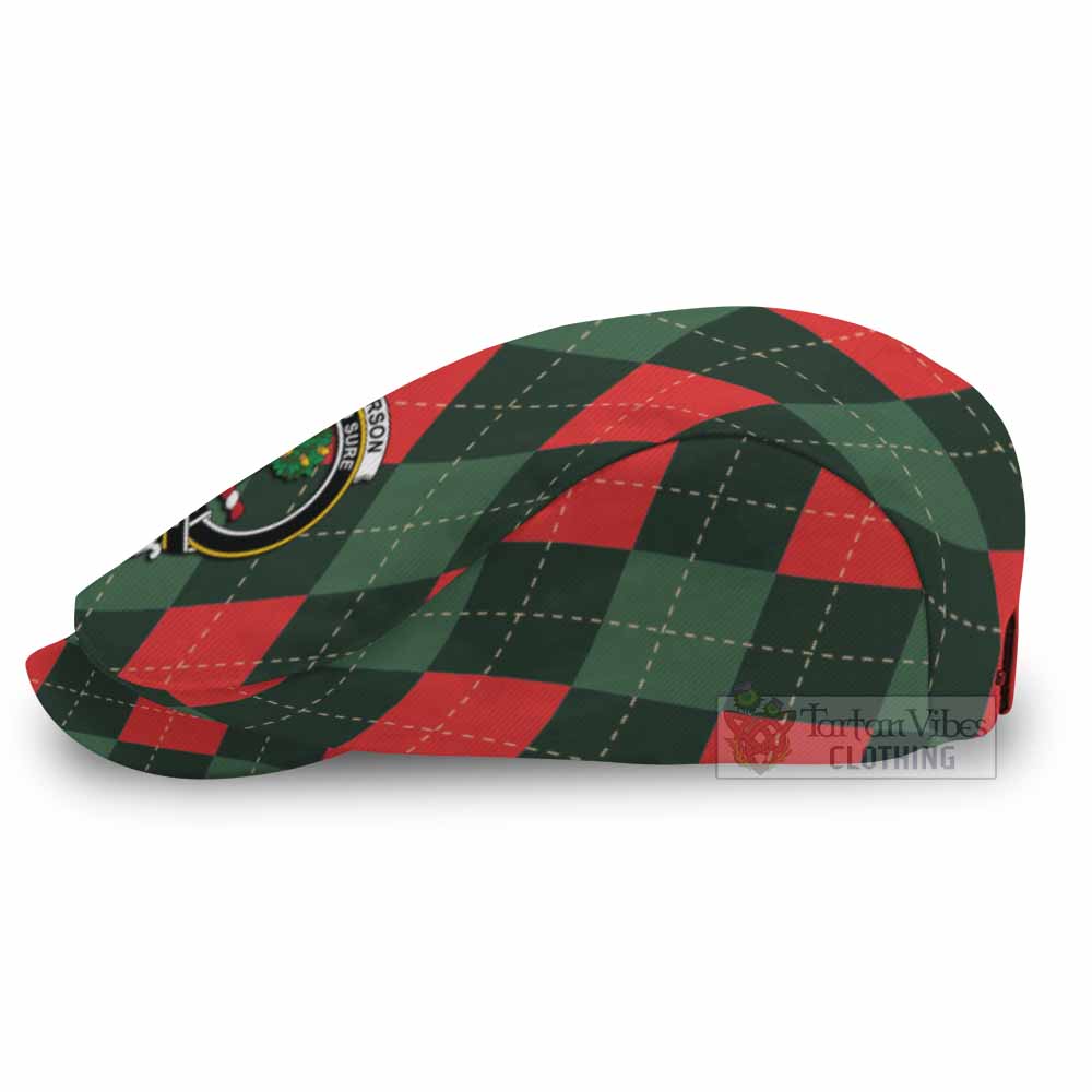Anderson Scottish Family Crest Flat Cap, Jeff Cap Argyle Plaid Christmas Style - Tartan Vibes Clothing