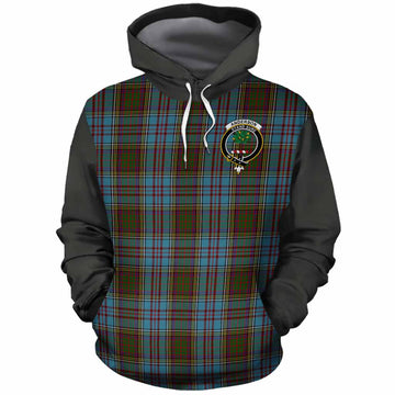 Anderson Tartan Accent Cotton Hoodie with Family Crest