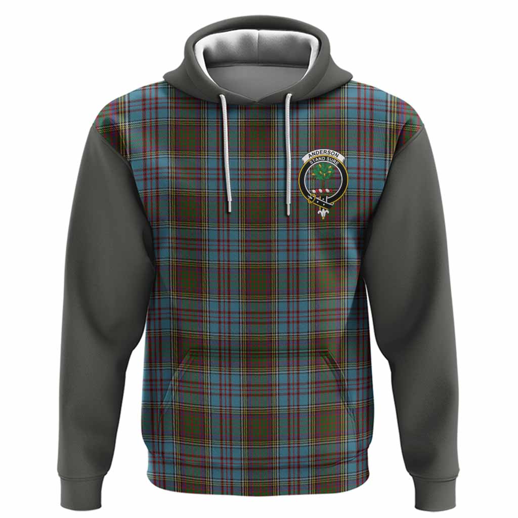 Anderson Tartan Accent Hoodie with Family Crest