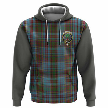 Anderson Tartan Accent Hoodie with Family Crest