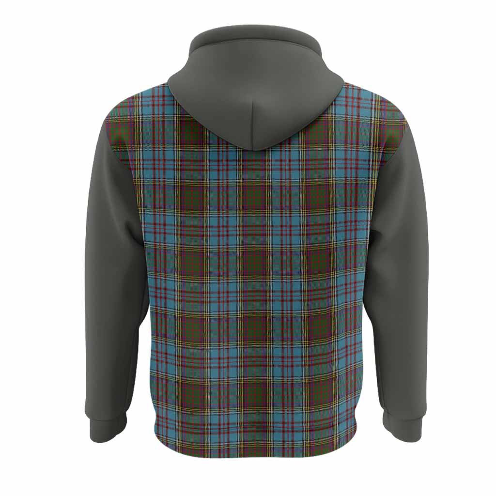 Anderson Tartan Accent Hoodie with Family Crest