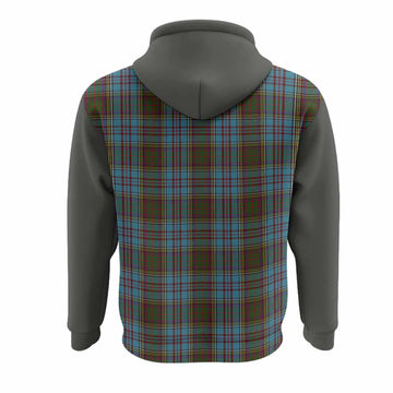 Anderson Tartan Accent Hoodie with Family Crest
