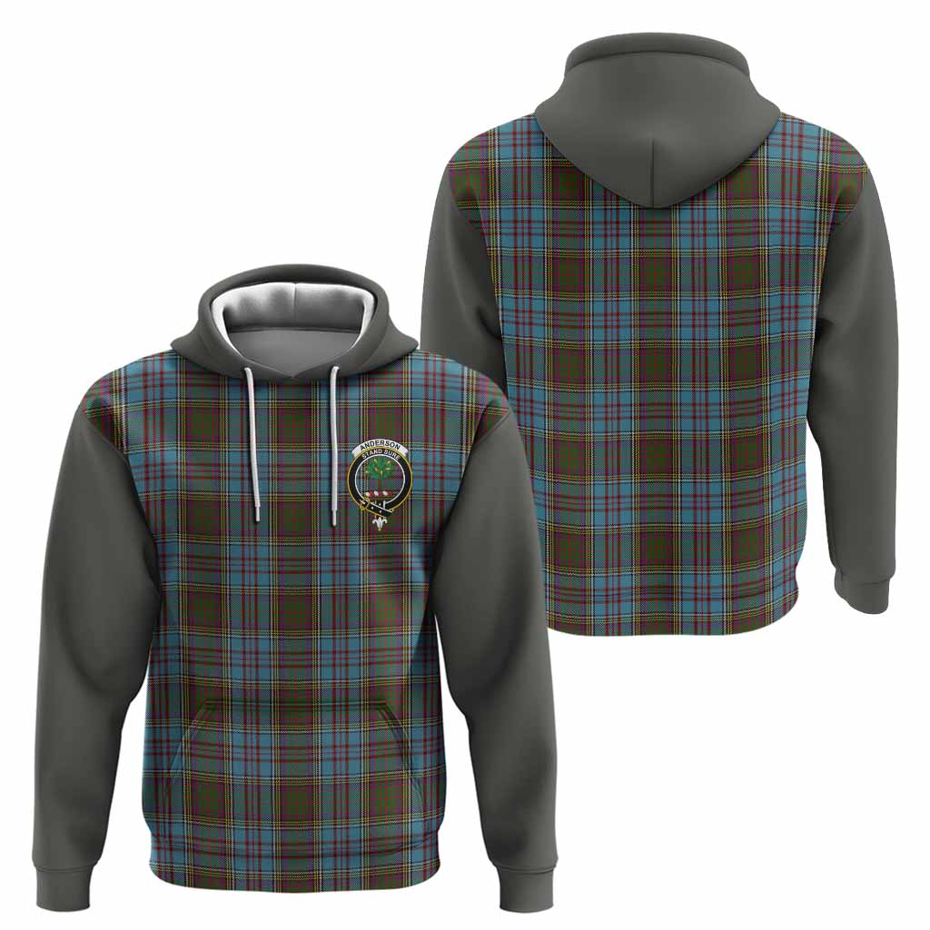 Anderson Tartan Accent Hoodie with Family Crest