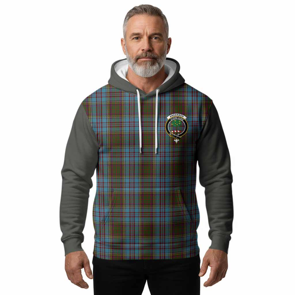 Anderson Tartan Accent Hoodie with Family Crest