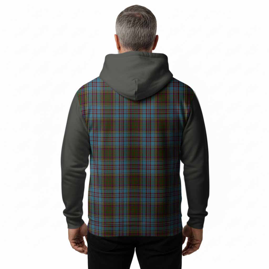 Anderson Tartan Accent Hoodie with Family Crest