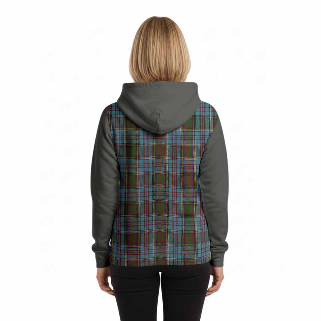 Anderson Tartan Accent Hoodie with Family Crest
