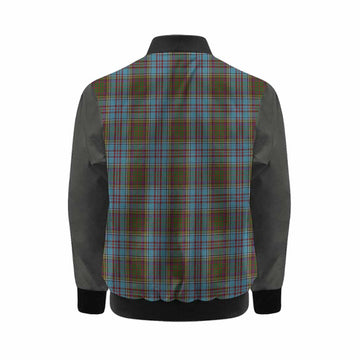 Anderson Tartan Accent Kid Bomber Jacket with Family Crest