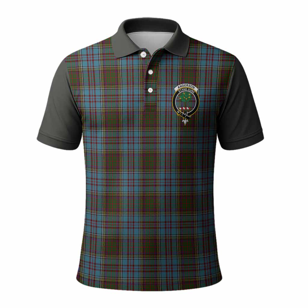 Anderson Tartan Accent Polo Shirt with Family Crest
