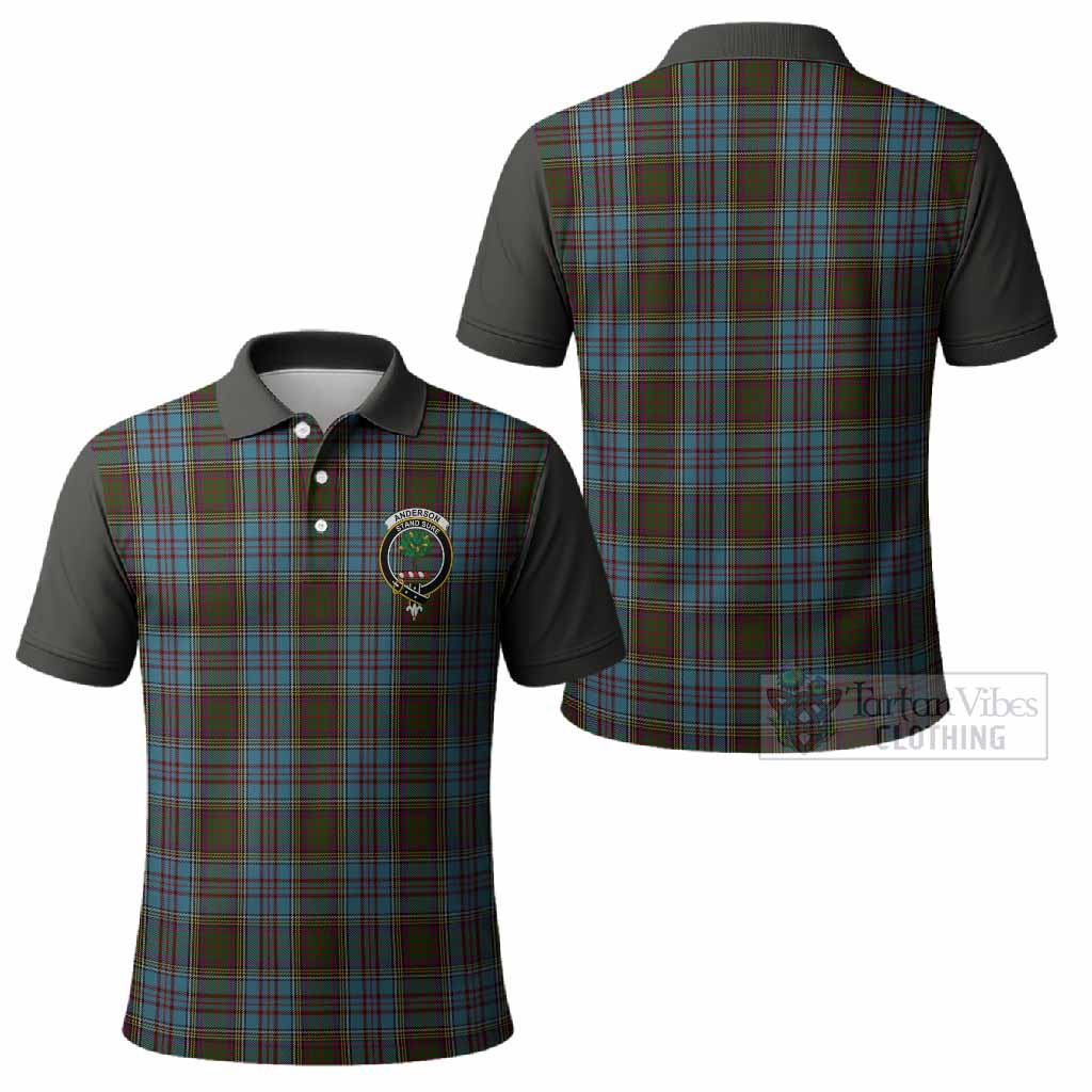 Anderson Tartan Accent Polo Shirt with Family Crest