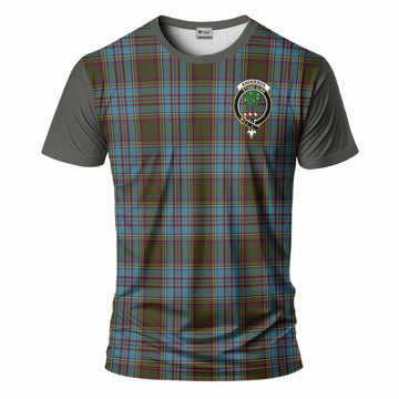 Anderson Tartan Accent T-Shirt with Family Crest