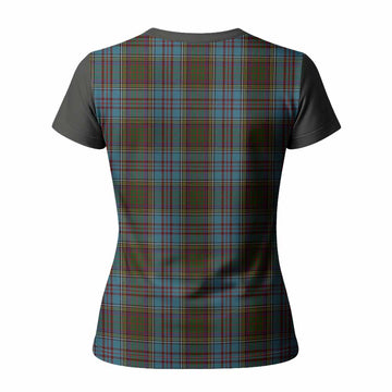 Anderson Tartan Accent Women T shirt with Family Crest
