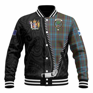 Anderson Tartan Baseball Jacket New Zealand Pattern Unique Zipper Stylized