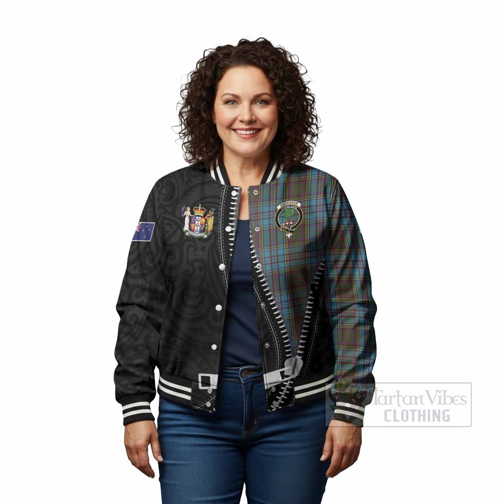 Anderson Tartan Baseball Jacket New Zealand Pattern Unique Zipper Stylized