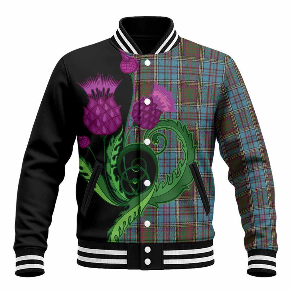 Anderson Tartan Baseball Jacket Traditional Scottish Thistle