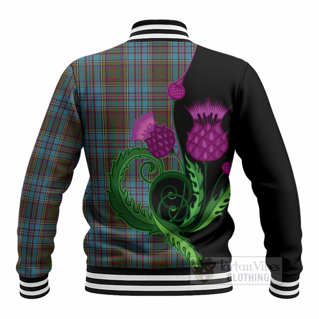 Anderson Tartan Baseball Jacket Traditional Scottish Thistle