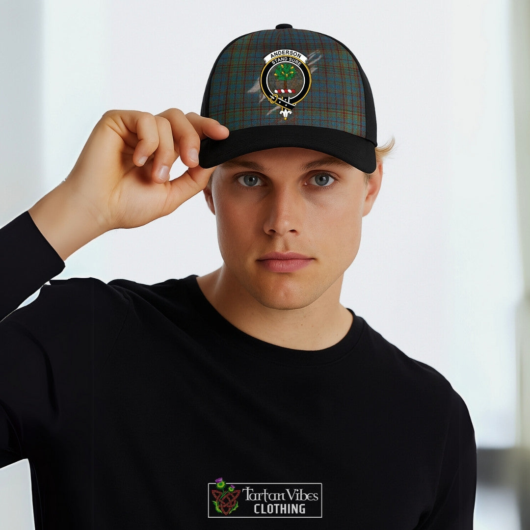 Anderson Tartan Classic Cap with Family Crest In Me Style