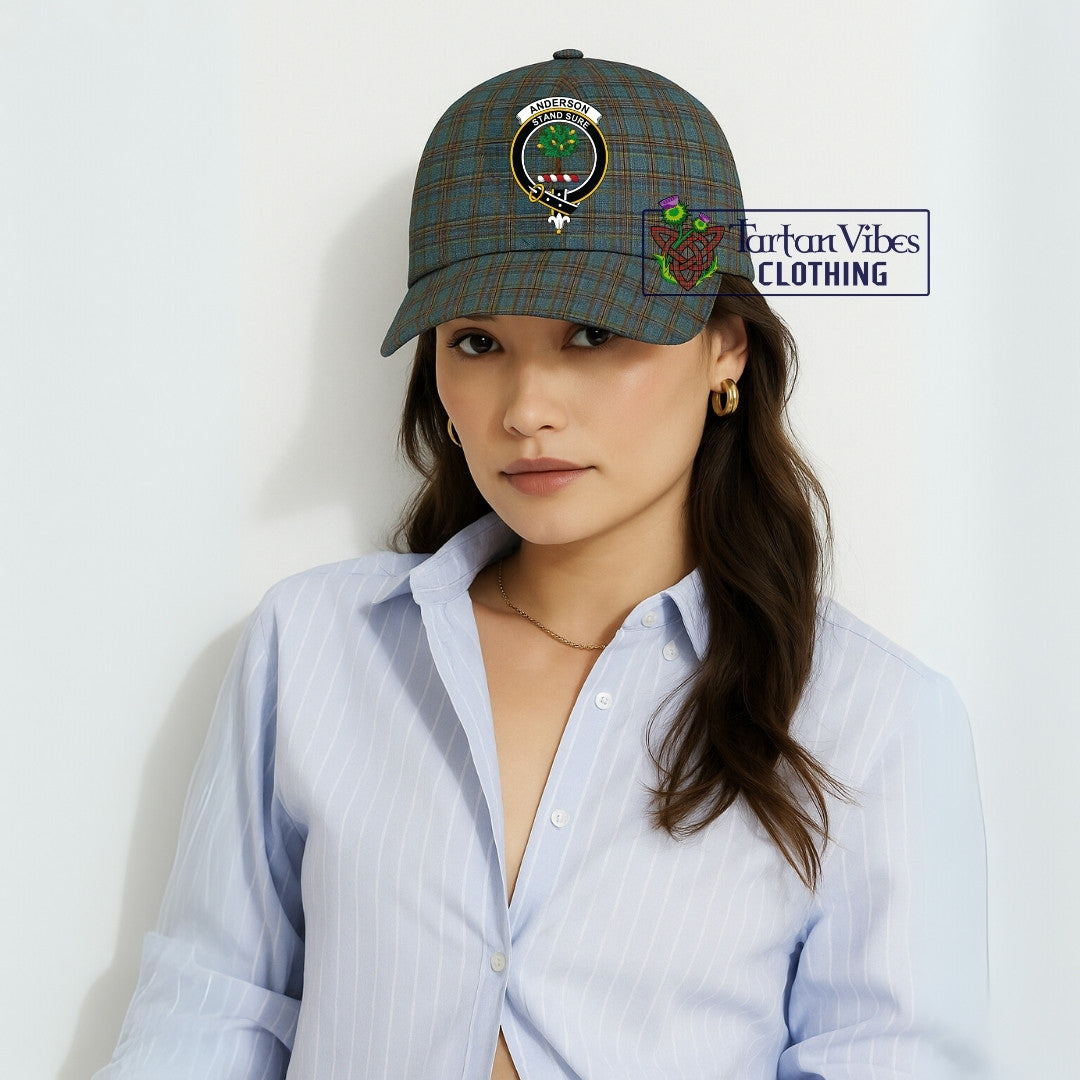 Anderson Tartan Classic Cap with Family Crest
