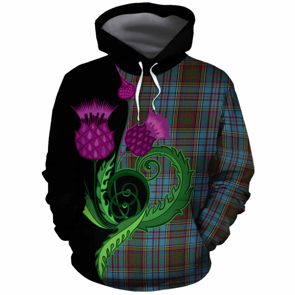 Anderson Tartan Cotton Hoodie Traditional Scottish Thistle