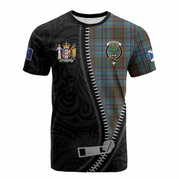 Anderson Tartan Cotton T-shirt New Zealand Pattern Unique Zipper Stylized