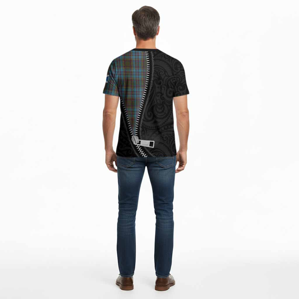 Anderson Tartan Cotton T-shirt New Zealand Pattern Unique Zipper Stylized