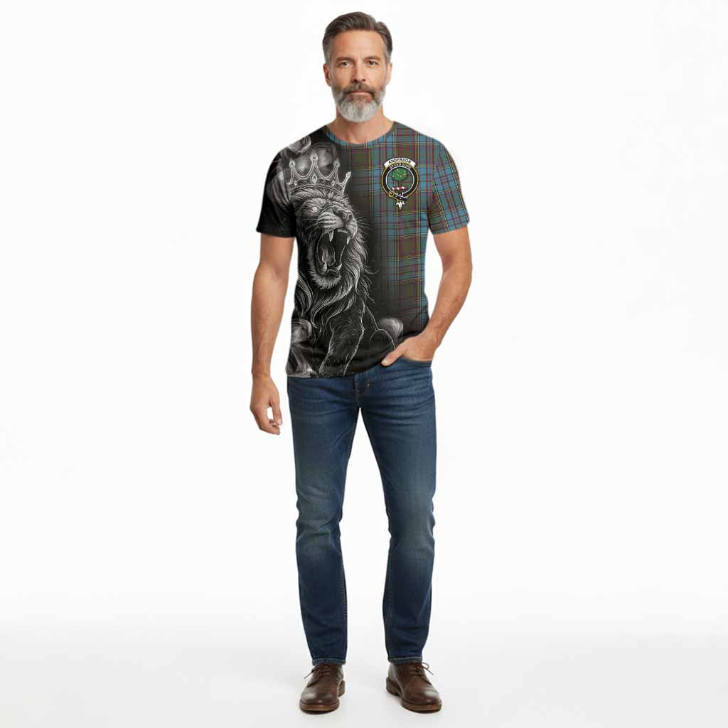 Anderson Tartan Cotton T-shirt Roaring Lion Heritage