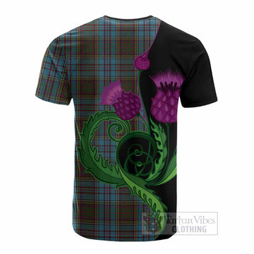 Anderson Tartan Cotton T-shirt Traditional Scottish Thistle