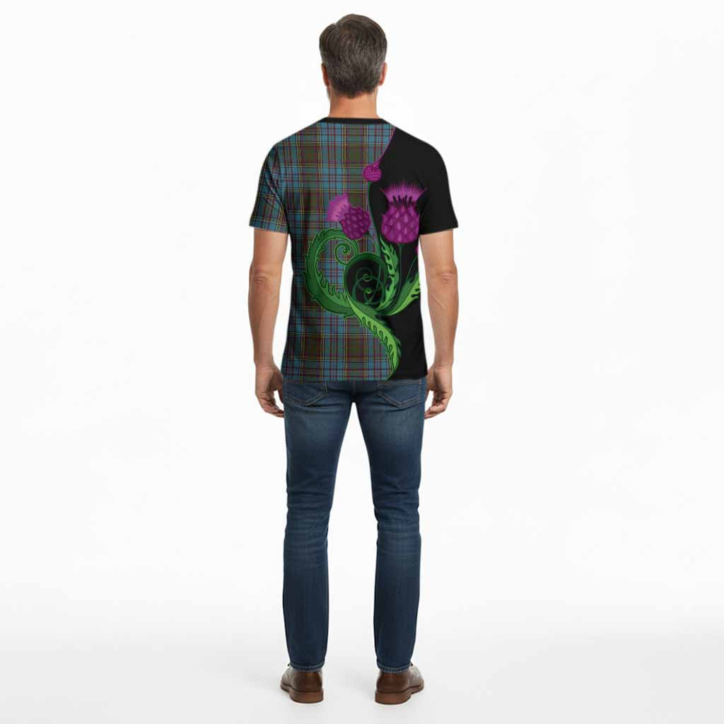 Anderson Tartan Cotton T-shirt Traditional Scottish Thistle