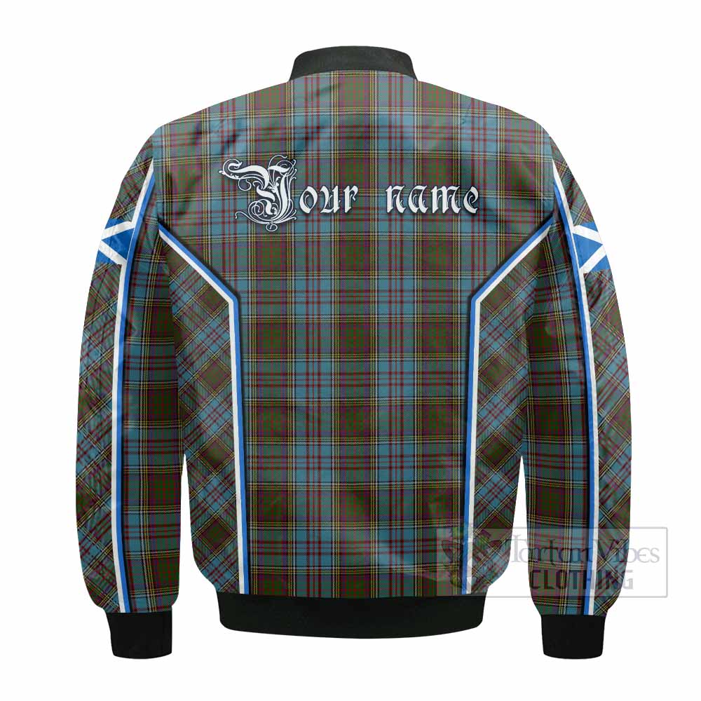Anderson Tartan Crest Bomber Jacket Scotland Coat of Arm Flag Style - Tartan Vibes Clothing