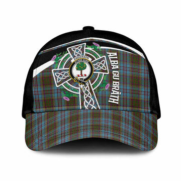 Anderson Tartan Crest Classic Cap Scottish Thistle Celtic Cross Alba Gu Brath