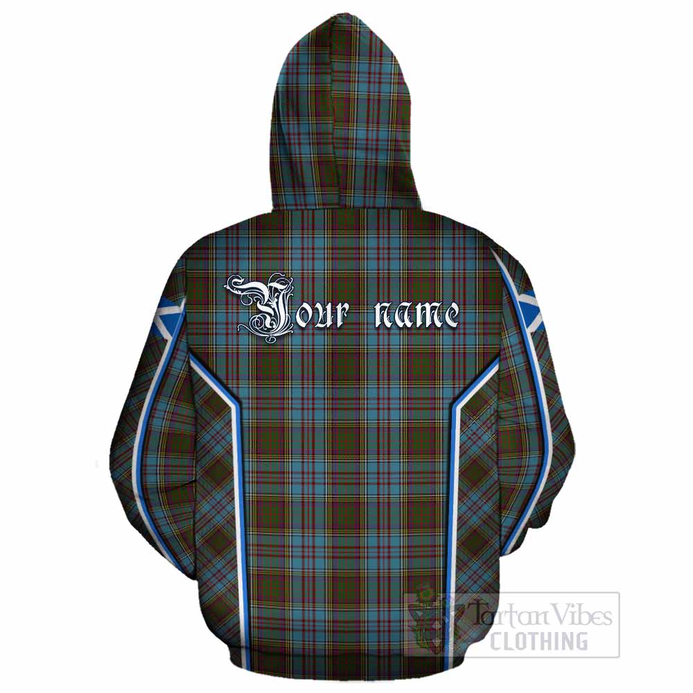Anderson Tartan Crest Cotton Hoodie Scotland Coat of Arm Flag Style - Tartan Vibes Clothing