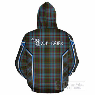 Anderson Tartan Crest Cotton Hoodie Scotland Coat of Arm Flag Style - Tartan Vibes Clothing