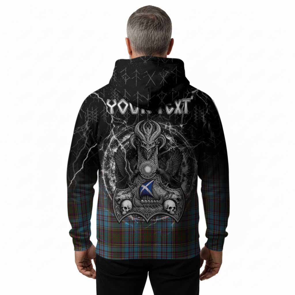 Anderson Tartan Crest Hoodie Celtic Odin's Raven Legacy