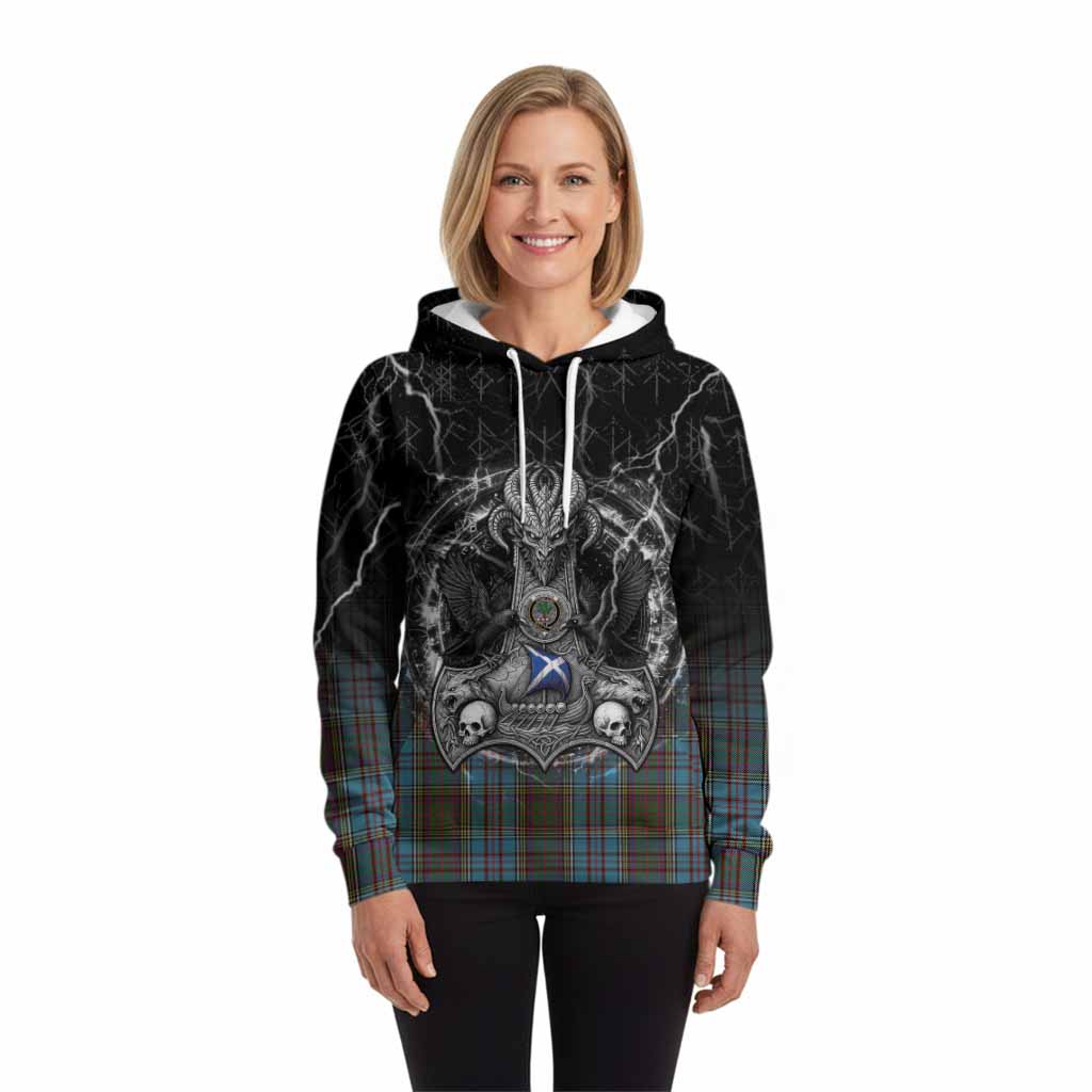 Anderson Tartan Crest Hoodie Celtic Odin's Raven Legacy