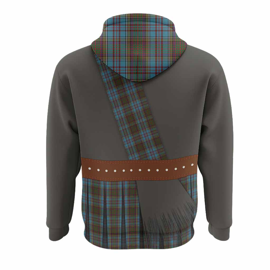Anderson Tartan Crest Hoodie Kilt Costume Style