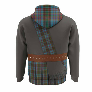 Anderson Tartan Crest Hoodie Kilt Costume Style