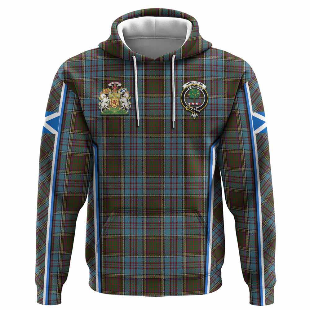 Anderson Tartan Crest Hoodie Scotland Coat of Arm Flag Style - Tartan Vibes Clothing