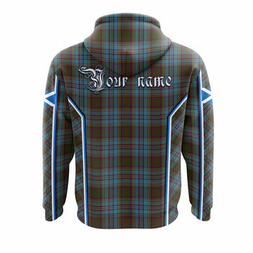Anderson Tartan Crest Hoodie Scotland Coat of Arm Flag Style