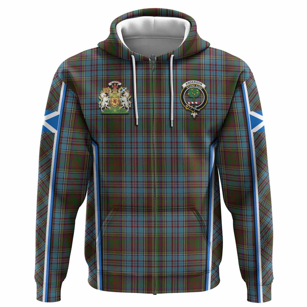 Anderson Tartan Crest Hoodie Scotland Coat of Arm Flag Style - Tartan Vibes Clothing