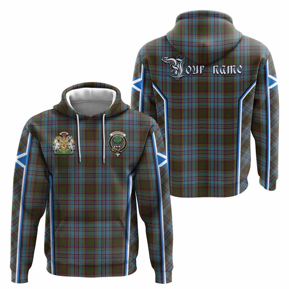 Anderson Tartan Crest Hoodie Scotland Coat of Arm Flag Style - Tartan Vibes Clothing