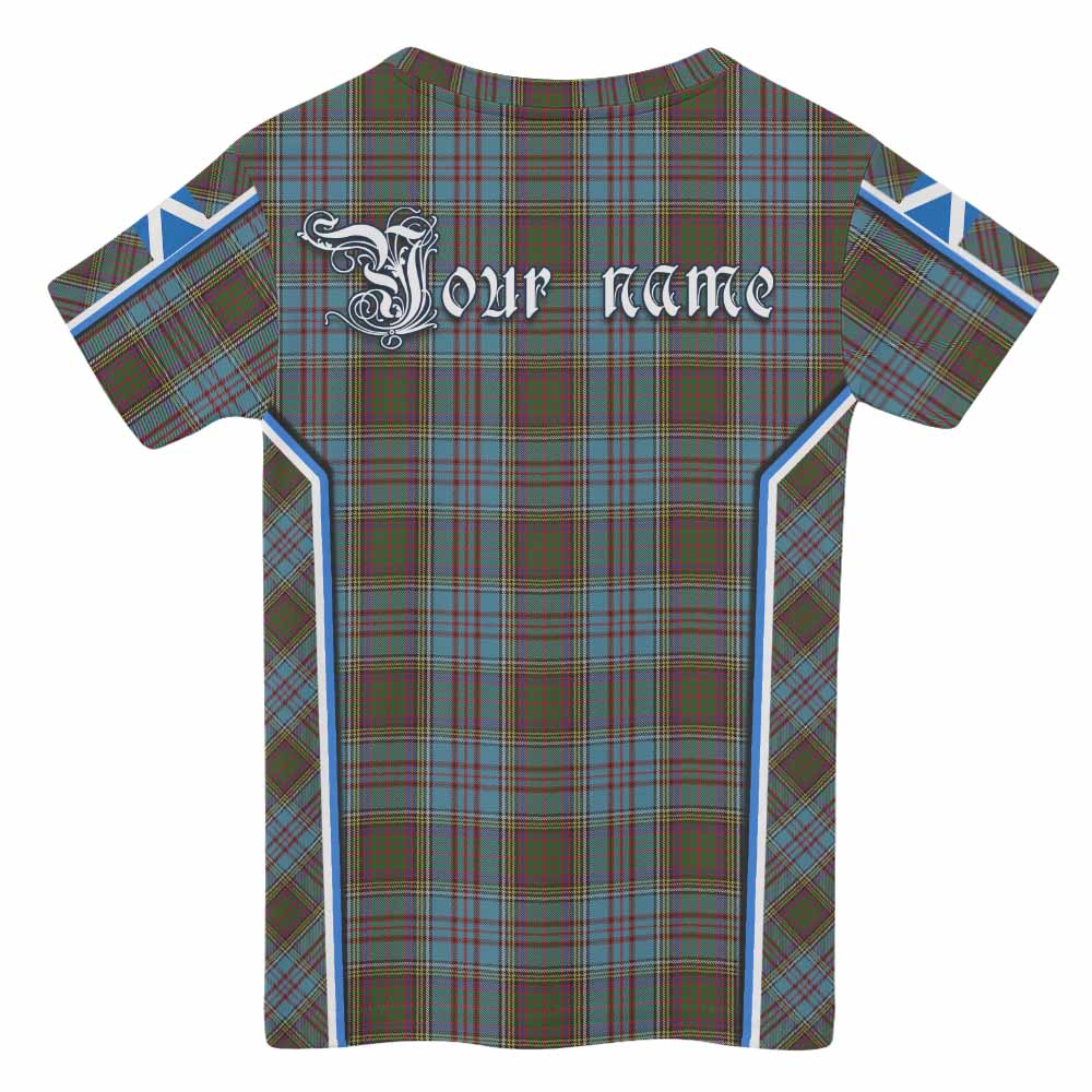 Anderson Tartan Crest Kid T-shirt Scotland Coat of Arm Flag Style - Tartan Vibes Clothing
