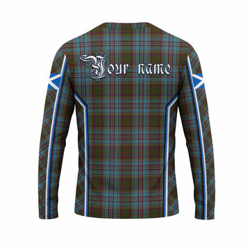 Anderson Tartan Crest Long Sleeve T-Shirt Scotland Coat of Arm Flag Style - Tartan Vibes Clothing