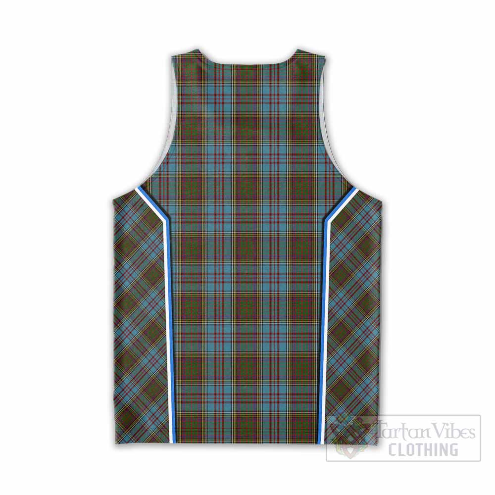 Anderson Tartan Crest Men Tank Top Scotland Coat of Arm Flag Style - Tartan Vibes Clothing
