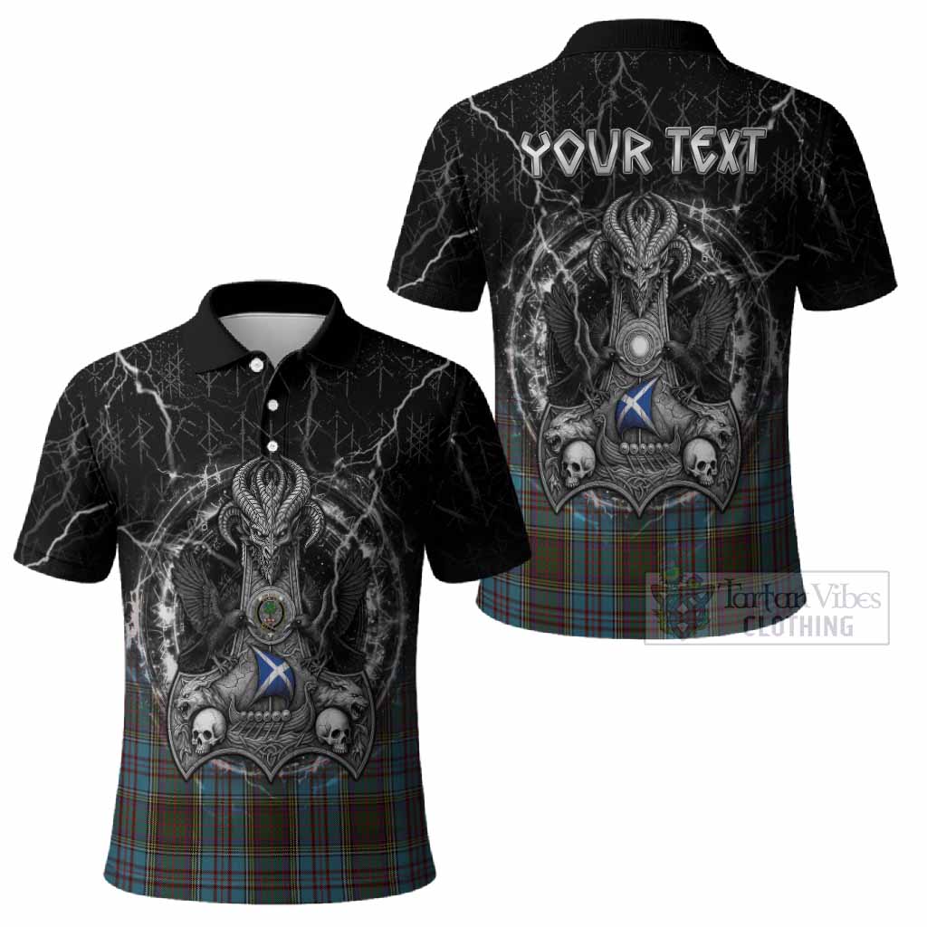 Anderson Tartan Crest Polo Shirt Celtic Odin's Raven Legacy