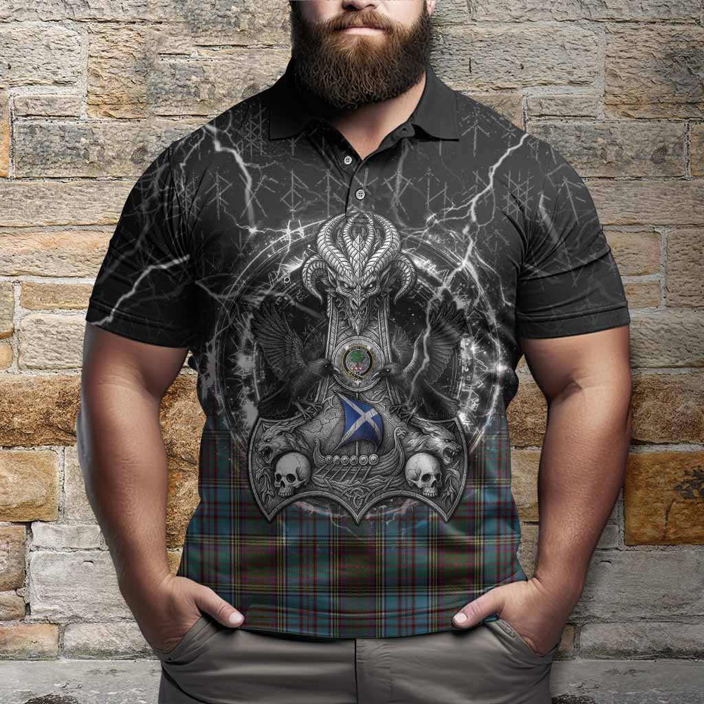 Anderson Tartan Crest Polo Shirt Celtic Odin's Raven Legacy