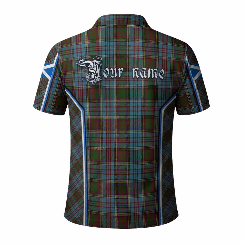 Anderson Tartan Crest Polo Shirt Scotland Coat of Arm Flag Style - Tartan Vibes Clothing