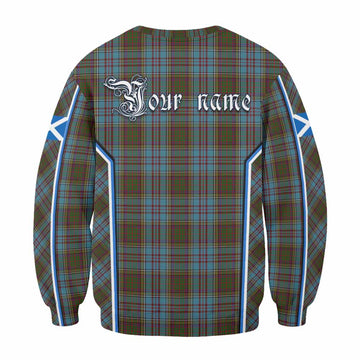 Anderson Tartan Crest Sweatshirt Scotland Coat of Arm Flag Style