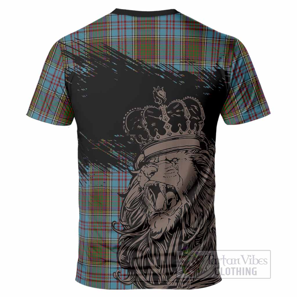 Anderson Tartan Crest T-Shirt Crowned Lion Heritage Style