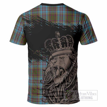 Anderson Tartan Crest T-Shirt Crowned Lion Heritage Style