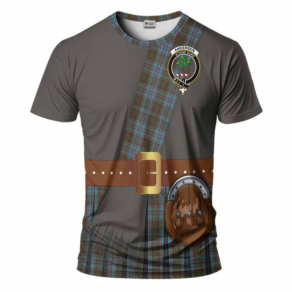 Anderson Tartan Crest T-Shirt Kilt Costume Style