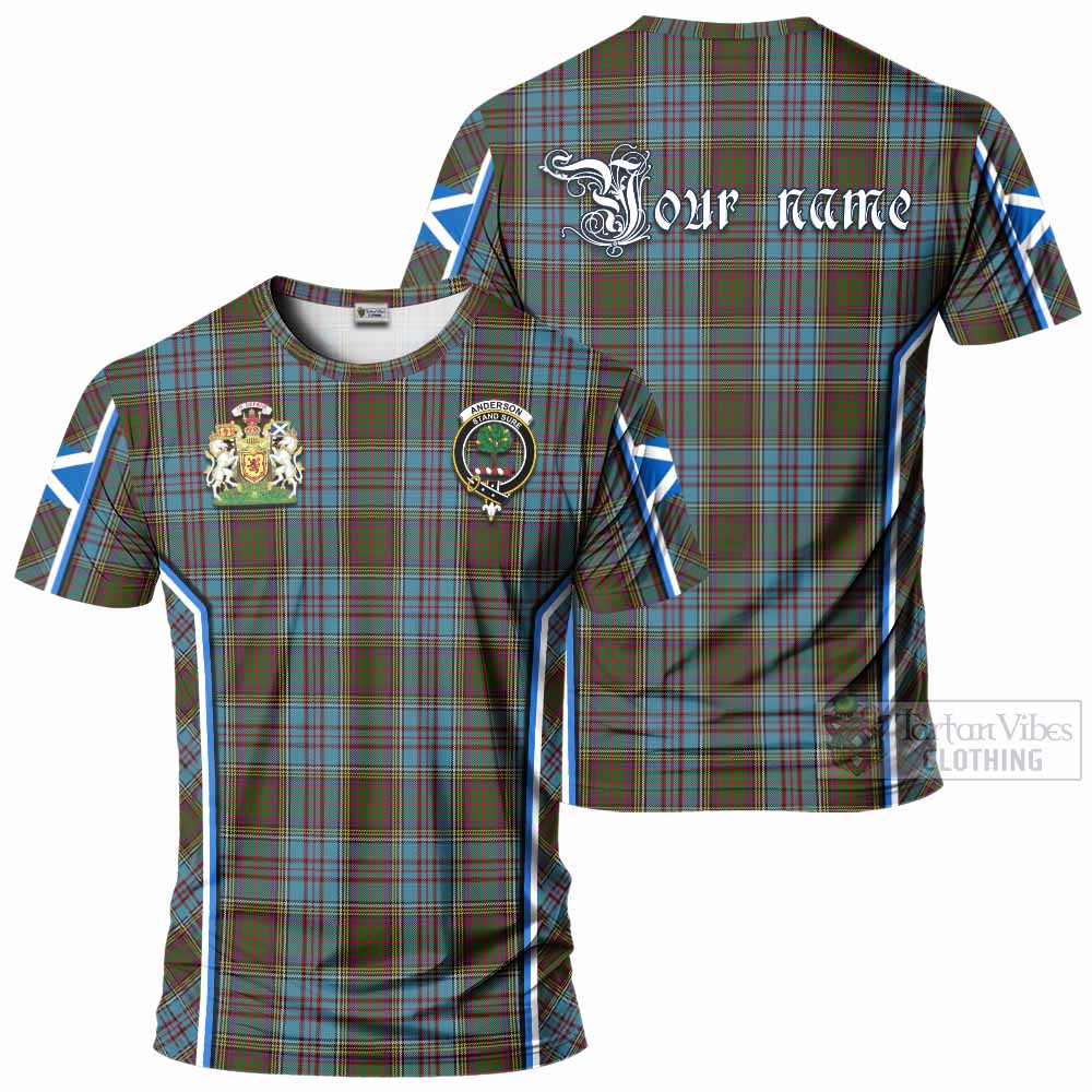 Anderson Tartan Crest T-shirt Scotland Coat of Arm Flag Style - Tartan Vibes Clothing